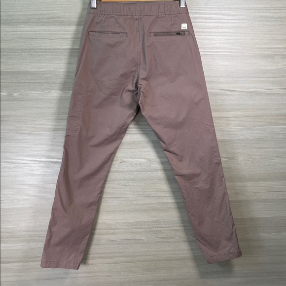 Vuori Cotton Ripstop Terracotta Pink Drawstring Pants - Picture 3 of 9